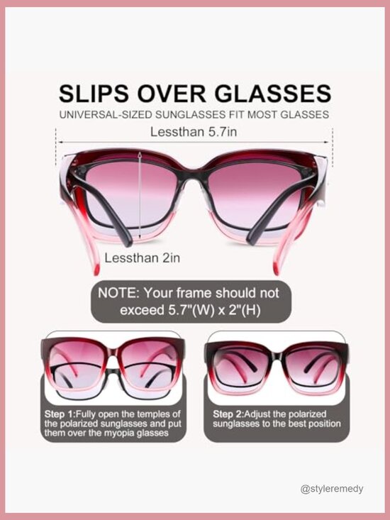Polarized Fit Over Glasses Sunglasses UV400 Protection Oversized main image 4